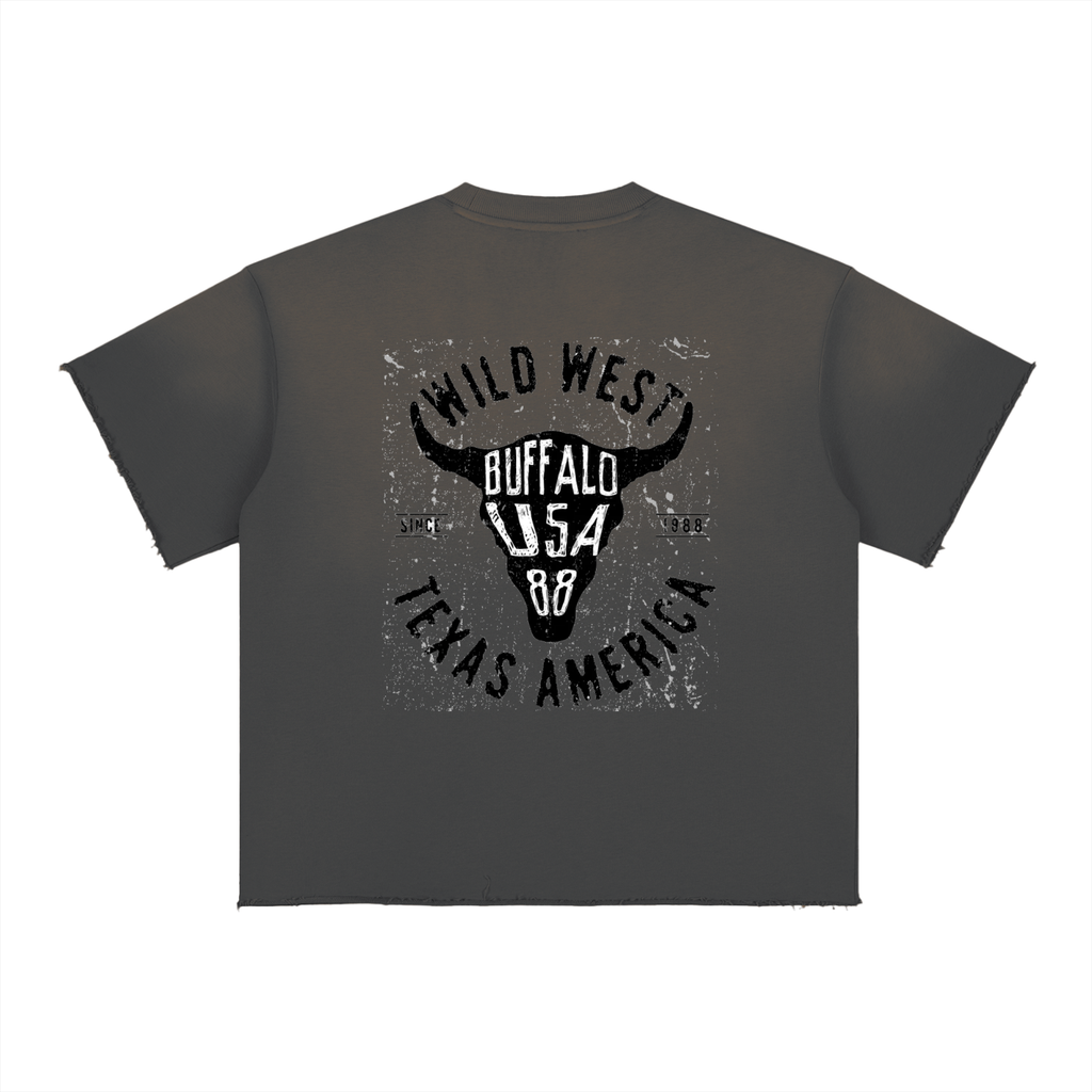 Sun Fade Raw Edge T-Shirt