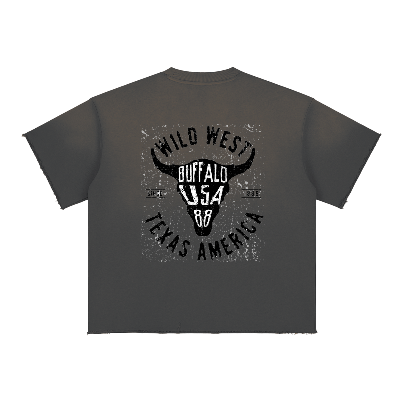 Sun Fade Raw Edge T-Shirt