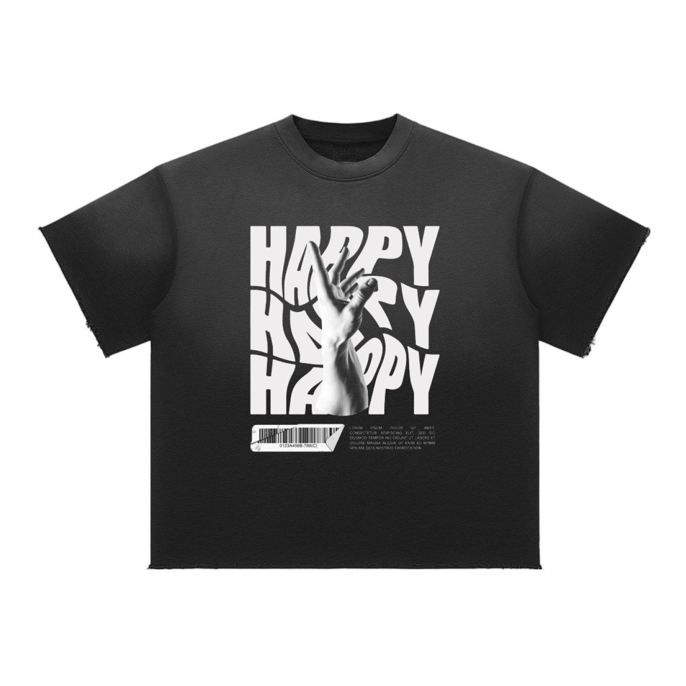 Sun Fade Raw Edge T-Shirt