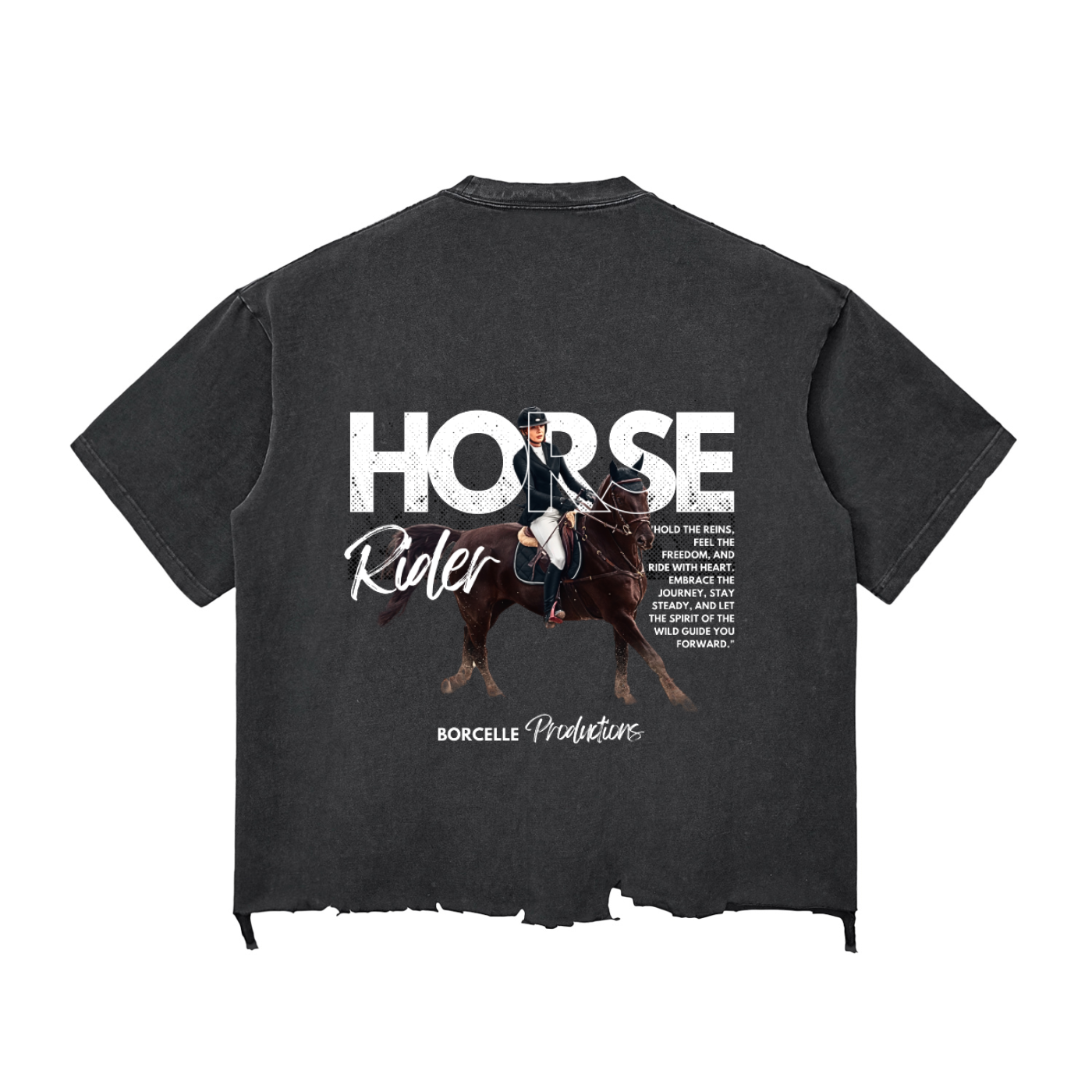 Snow Wash Raw-Hem Boxy T-shirt