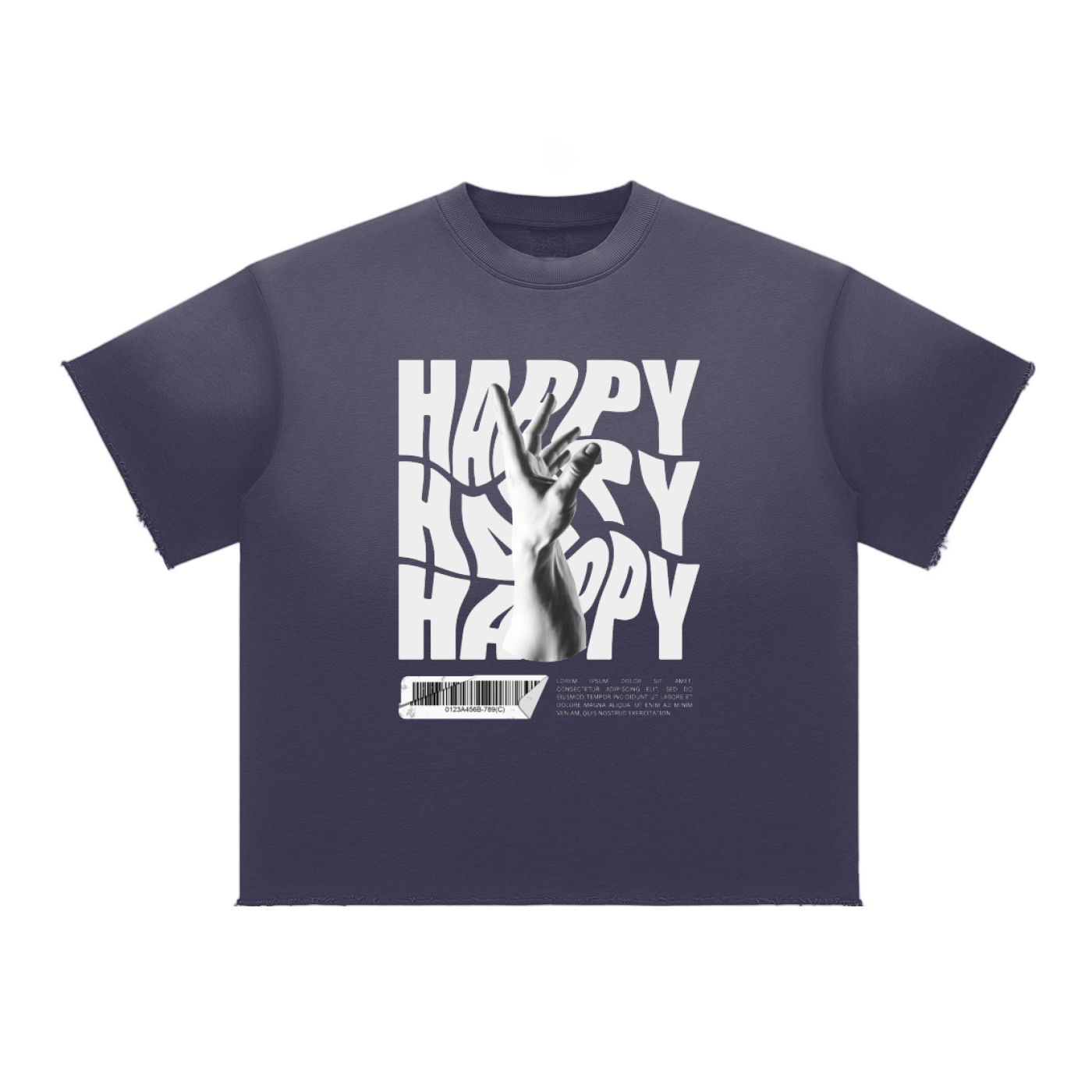 Sun Fade Raw Edge T-Shirt