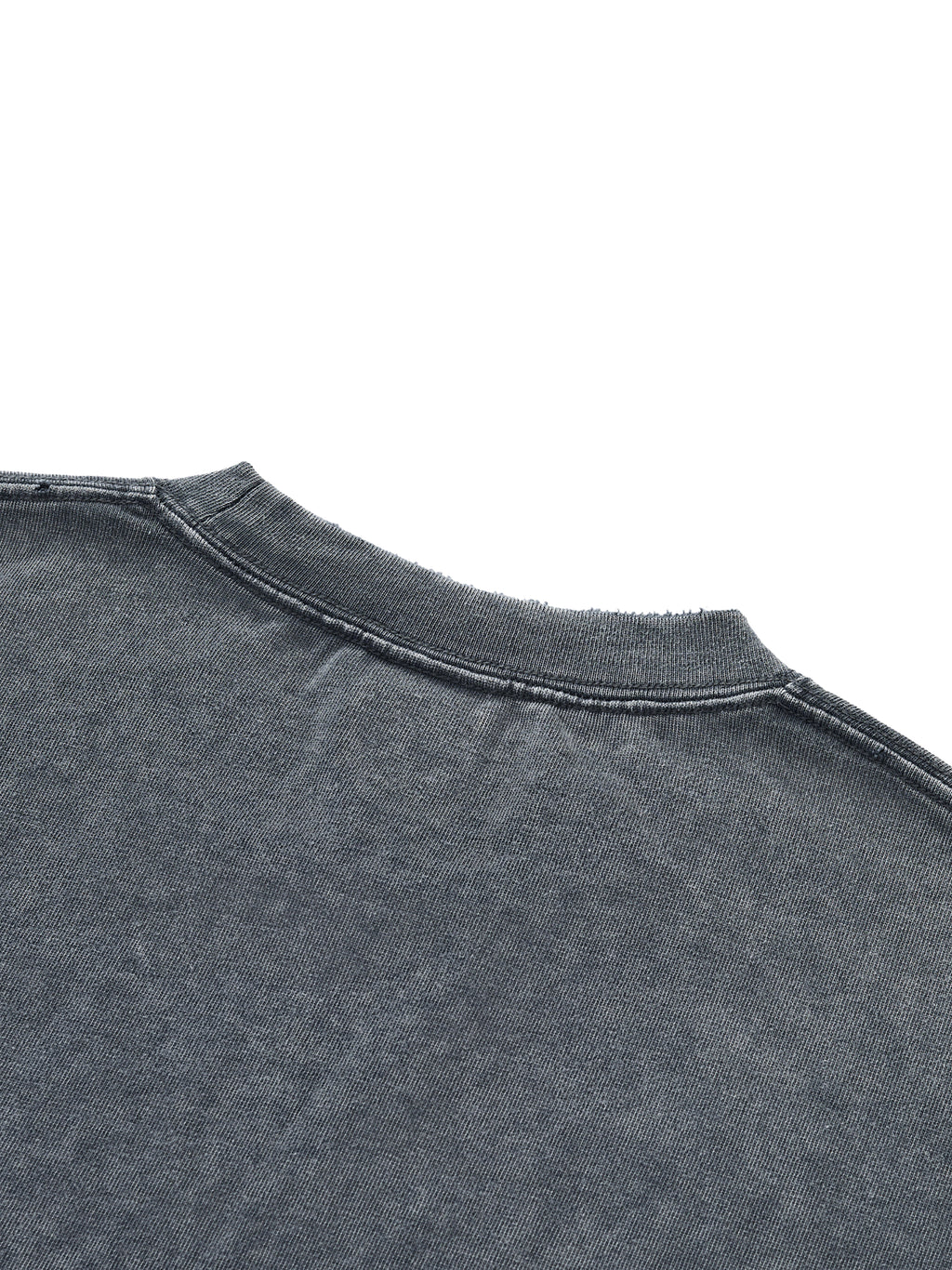 Snow Wash Raw-Hem Boxy T-shirt