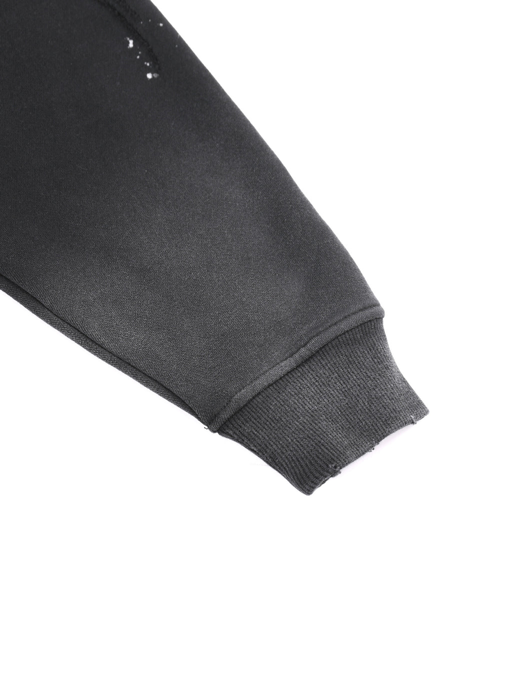 Vintage Washed Frayed Fleece Hoodie